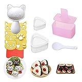 Rice Ball Mold, 3 Pack Onigiri Mold, Cute Cat