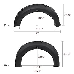 CHEDA Fender Flares Compatible with Ford F150