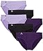 Balanced Tech Women's Seamless Bikini Panties 6-Pack - Blackberry/Tulip Assorted - Large