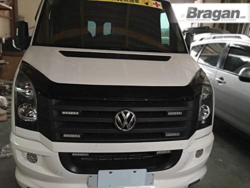 Bragan Bonnet Guard Compatible With Volkswagen Crafter 2006-2014 Hardened Acrylic Accessories BRAH32422