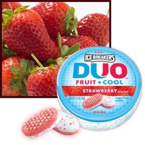 Ice Breakers Duo Strawberry menthes