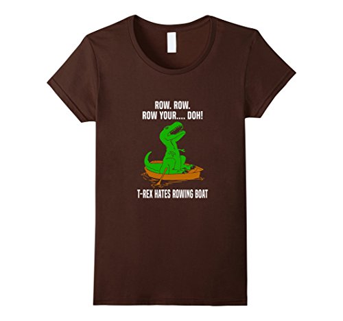 Rex Hates Rowing Boat Dinosaur Trex Row 