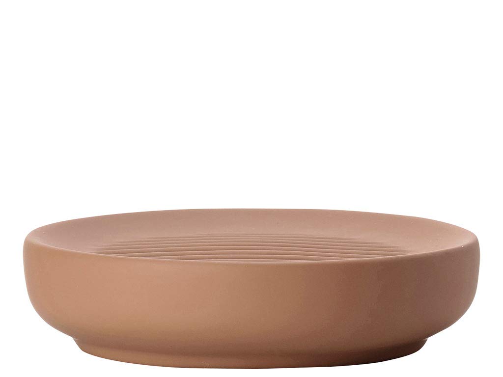 Zone Denmark 331928 Amber Soap Tray (Amber, Ceramic, Round, Bathroom, Standing, 12 cm)