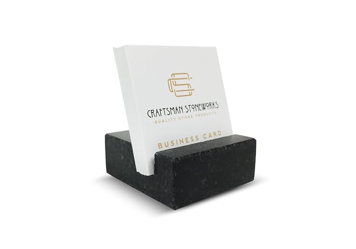 Amazon Square Business Card Holder Made From Black Absolute 