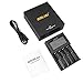 Golisi S4 2.0A Smart Charger with LCD Display and Wall Charger Cable Intelligent Battery Charger for Rechargeable Batteries Ni-MH Ni-Cd A AA AAA AAAA C SC, Li-ion
