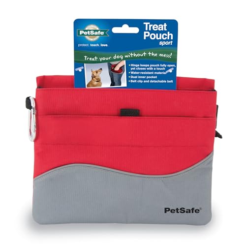PetSafe Bolsa Deportiva para golosinas: Accesorio de Entrenamiento para Perros Duradero y practico, estandar, Rojo