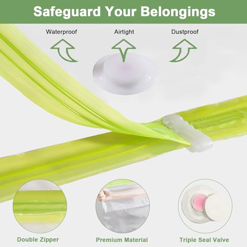 Gluckluz Vacuum Storage Bags with Electric Pump 16 Packs Space Saver Bag Compression Seal Bag (4 Jumbo + 4 Large + 4 Medium + 4 Small) for Travel Clothes Comforter Mattress Duvet Pillow Blanket
