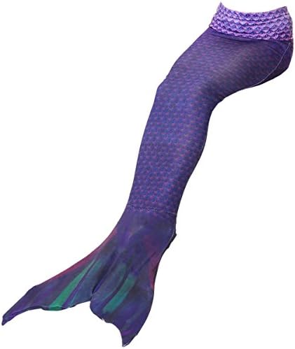 Quesera Women's Mermaid Tail Costume for Swimming Cospaly Outfit Without Monofin, Purple, 110=KID4T