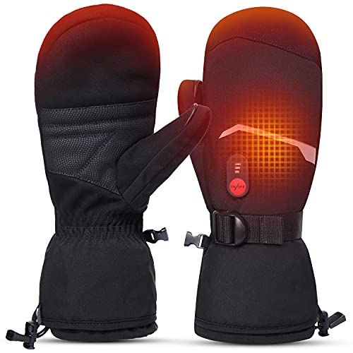 Motorcycle Gloves For Women SVPRO Heated Gloves With Rechargeable Battery - Waterproof Winter Gloves For Men & Women Rechargeable Heated Gloves For Outdoor Sports