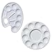 niceeshop(TM) Round Professional Strong&Light Plastic Paint Platte Tray,White
