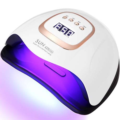 UIHOL UV LED Nail Lamp, 380 W Professional 81 LED Lamp Balls, Semi-Permanent Curing Quickly Pedicure Oven for All Nail Polishes, Automatic Sensor for Manicure at Home and in the Salon