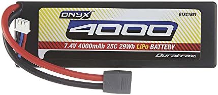 LiPo Onyx 2S 7.4V 4000mAh 25C Hard Case Star.  Plug style may vary.