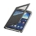 Samsung Galaxy Note 3 Wireless Charging Case S View Flip Cover Folio - Black