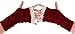 Womens Lady's Lace Trim Knitted Fingerless Gloves