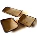 roro Handcarved Rectangular Mango Wood Rectangular Serving Tray with Bark, 3 Piece