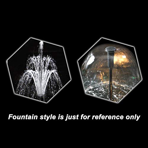 YCTECH 660 GPH Ultra-Quiet Submersible Pump with Fountain Kit for Pond, Statuary, Garden