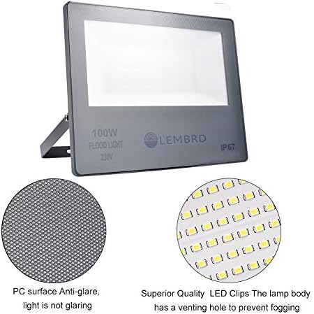 Foco LED 100W, Reflector Foco Proyector LED Súper Brillante de ...