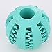Toy Ball for Dogs - Dental Treat, Bite Resistant, Indestructible Non-Toxic Strong Tooth Cleaning Dog Toy Balls for Pet Training, Playing, Chewing - Soft Rubber, Bouncy, Tennis Ball