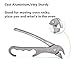 SHANGPEIXUAN Pizza Pan Gripper for Deep Pizza Pans,Heavy Duty Cast Aluminum Pan Tongs,Great for Pulling Hot Pizza Pan out of the Microwave,Oven … …