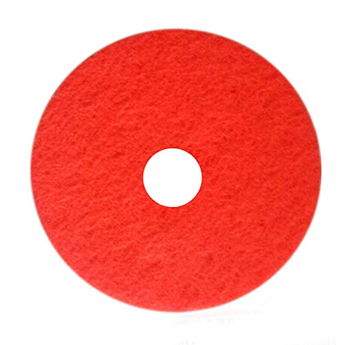 BE-TOOL Floor Maintenance Pad 15" Floor Cleaning Pads Diamond Polishing Pad for Granite Marble Concrete Stone Red (Pack of 1)