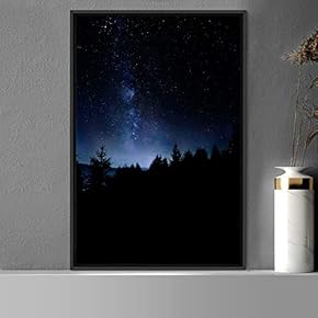 signwin Framed Canvas Wall Art Night View Landscape...