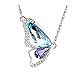 Superbaby Butterfly Breaking Cocoon Necklace MADE WITH SWAROVSKI ELEMENTS Aquamarin + Gift Box