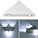 Lightess Modern LED Wall Sconces Triangle Mini Wall Lamp Designed 3W Cold White