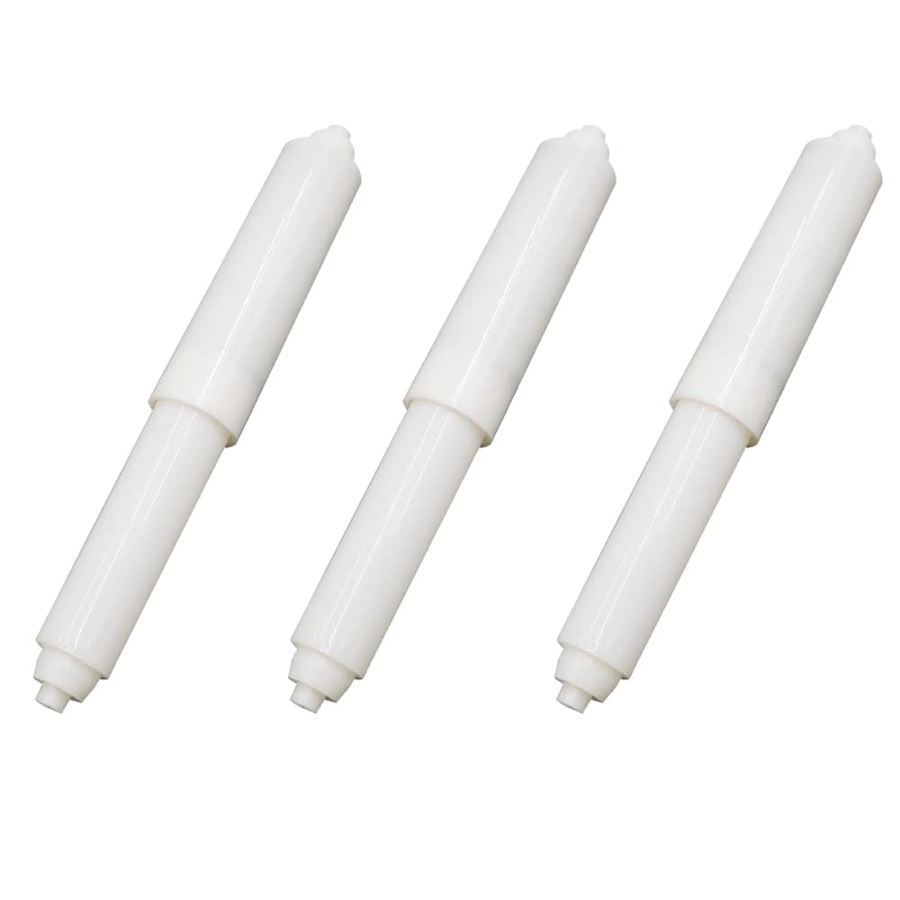 3 Pack Toilet Paper Holder Replacement Roller Plastic Spring Loaded Toilet Tissue Roll Holder Insert, Suitable for Multiple Specifications