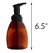 JUVITUS Amber Refillable Travel Foamer Pump BPA Free Plastic Bottle - 250 ml / 8.3 oz (2 Pack)