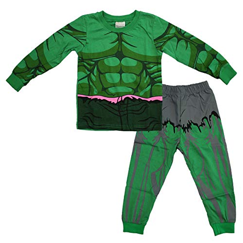 N‘aix Little Boys Super Hero Pajama Sets Cotton Sleepwear 27T (HulkY4