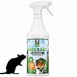 Peppermint Mice Repellent Spray - All Natural Essential Oil Mouse Formula (16 oz) - Deters All Types of Mice, Rats and Small Rodents