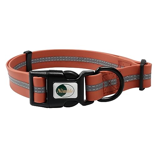 NIMBLE Dog Collar Waterproof Adjustable Reflective Durable