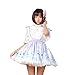 Hugme Purple Polyester Lace Pegasus Printed Lolita Suspender Skirt