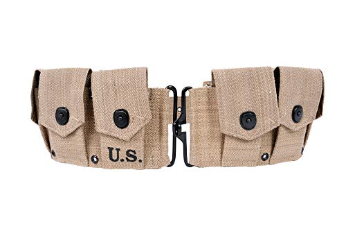 World War Replica US M1 Garand M1923 Cartridge Belt Will fit up to 48" Waist - Thumbnail 6