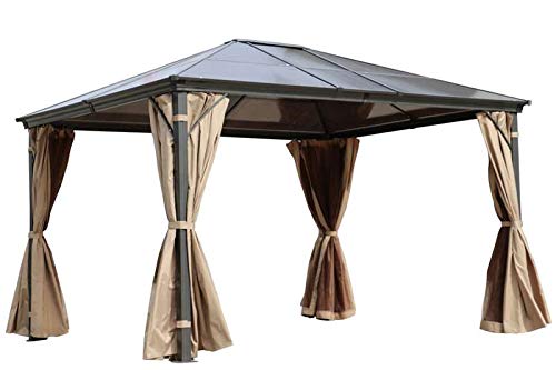 Outflexx Hardtop Pavillon, Aluminium, grau, 300 x 100 x 755 cm – Bild 5