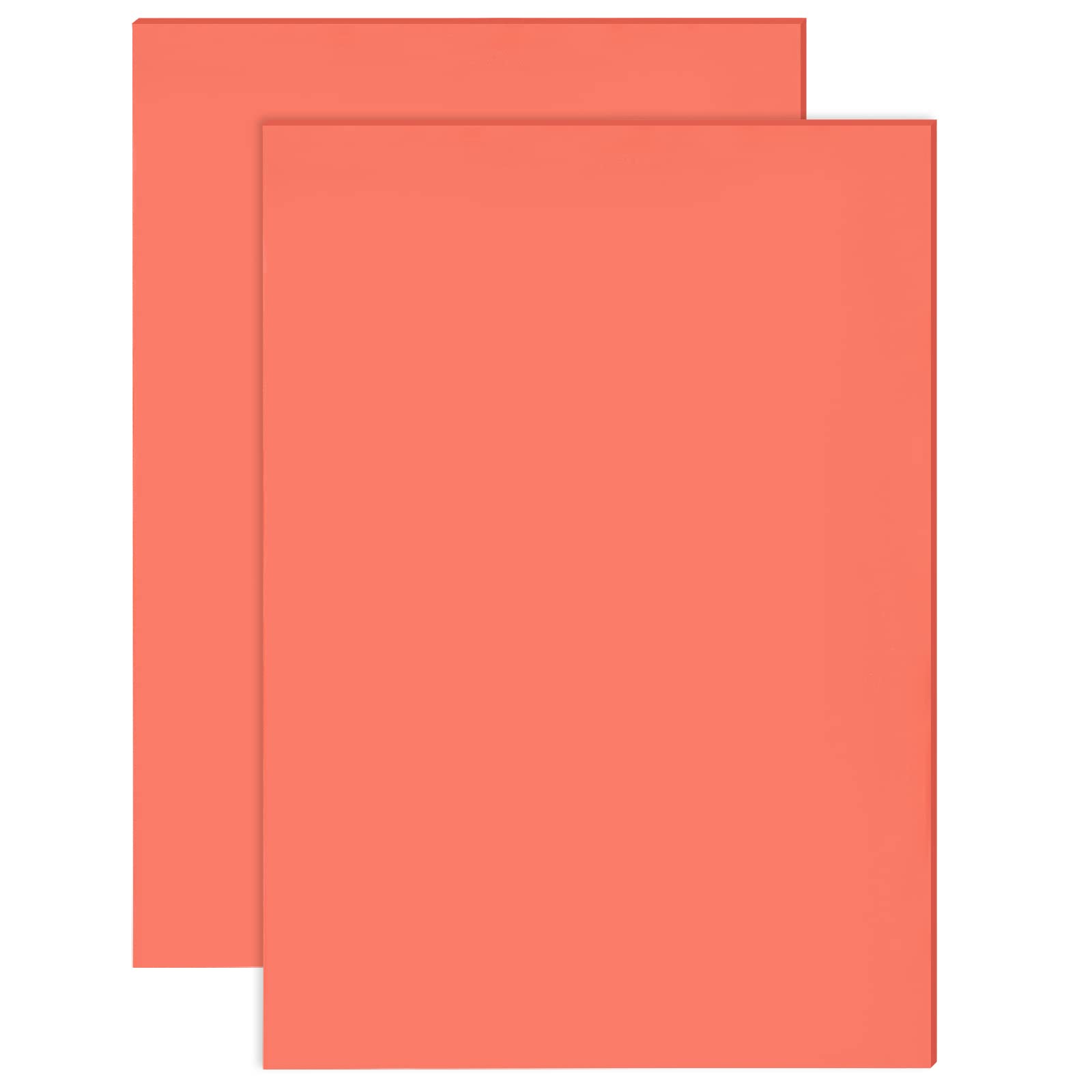 BENECREAT 2 Sheet A4 Red Rubber Stamp Sheet 30x21cm Laserable Rubber Carving Blocks for DIY Crafts Stamp Engraving Machines, 2.5mm Thickness