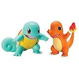 Pokémon 2 Pack Small Figures, Squirtle And Charmander