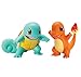 Pokémon 2 Pack Small Figures, Squirtle And Charmander