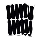 B REFLECTIVE, (2 Pack) 10 Retro Reflective Stickers kit, Night Visibility Safety, Universal Adhesive for Bike/Stroller/Buggy/Helmet/Motorbike/Scooter/Toys, 7 x 1,8 cm, Black