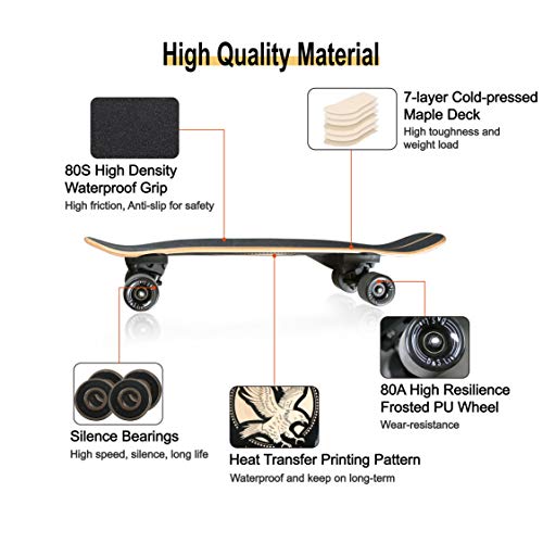 B&S.LIN 27.5 ”x 8” Skateboard is a Versatile Skateboard That You can