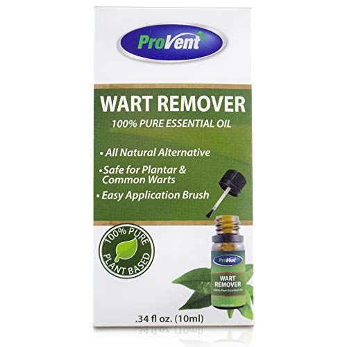 ProVent Wart Remover All Natural Topical Liquid for Plantar Wart, Flat Wart, Body Wart, Common Wart Removal, No Acids, Freezing, or Burning. Botanical Ingredients, All Skin Types .34 Fluid Ounce