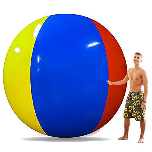Popsport 6 Feet Tall Beach Ball Inflatable Soccerball 12FT PoletoPole