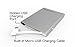Energio 3850mAh Slim External Battery Pack with Built-in Micro-USB Cable and Lightning Adapter for Smartphones - Silver