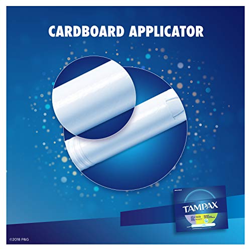 Tampax Cardboard Applicator Tampons, Light/Regular/Super Absorbency