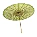Quasimoon PaperLanternStore.com 32 Inch Lime Green Polka Dot Paper Parasol Umbrella