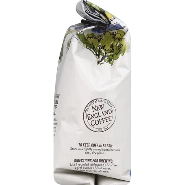 NEW ENGLAND DECAFFEINATED FRENCH VANILLA GROUND COFFEE – 10 OZ – PACK OF 3