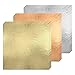 Gold Leaf Sheets 300 Imitation Gold Leaf Silver Leaf Rose Gold Leaf for Gilding Crafting, DIY Arts Project Crafting Decoration,Cake Decorating, Makeup Health & Spa, 16x16cm (3 Color)