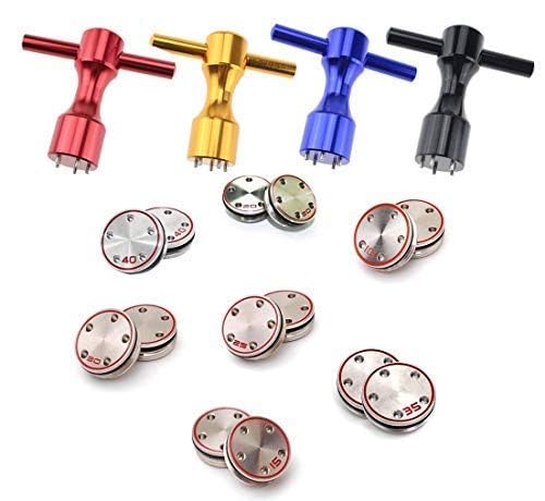 HISTAR 2pcs Golf Custom Weights with Wrench for Titleist Scotty Cameron Putters (Red+15g)