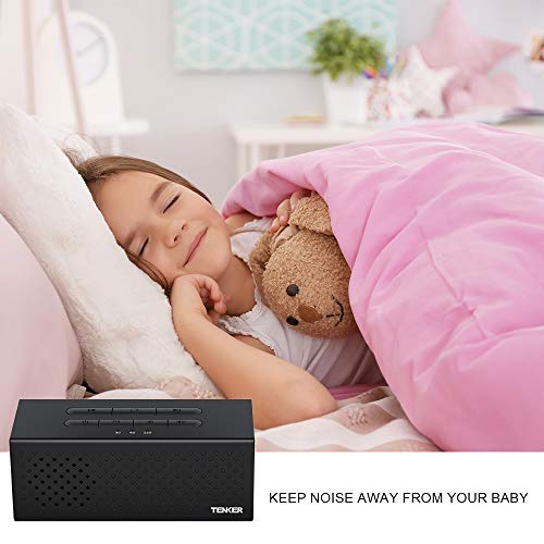 TENKER White Noise Machine Sound Machine for Sleeping & Relaxation,10 Natural Sounds, Portable Sleep Therapy for Home,Office or Travel - Thumbnail 6