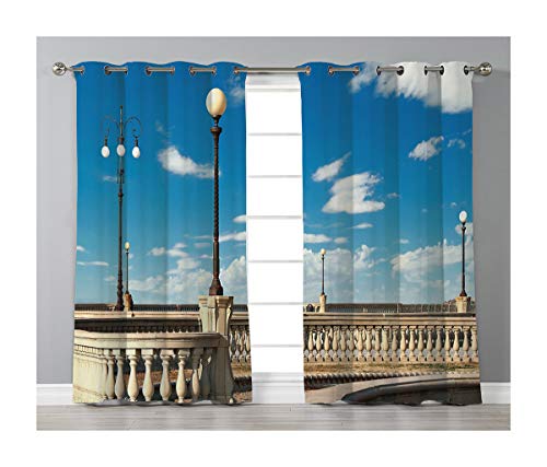 Goods247 Blackout Curtains Grommets Panels Printed Curtains For